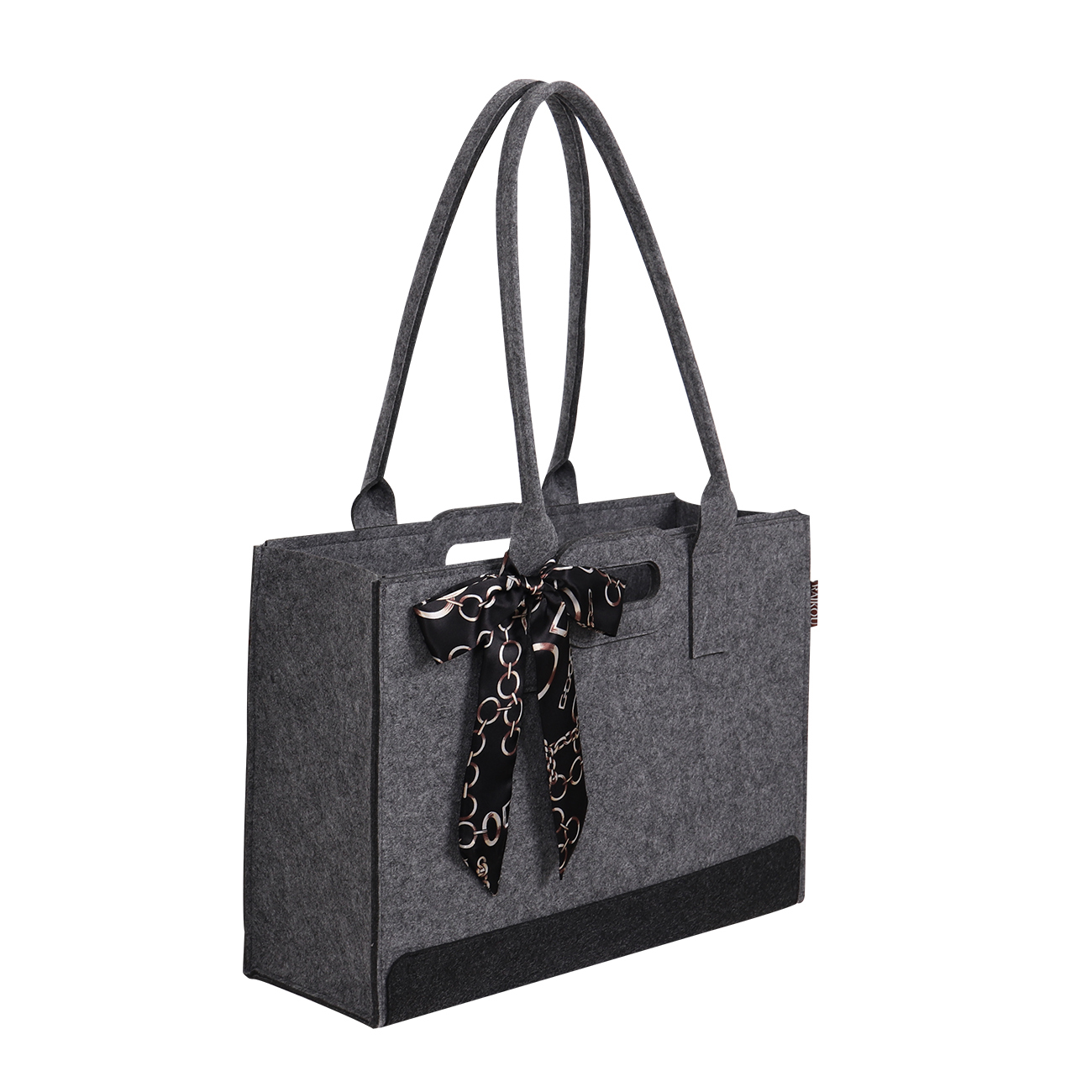 Die Neue RAIKOU KULT Filz-Tasche mit abnehmbarer Innentasche, Hochwertige Einkaufstasche, Strandtasche，Badetasche, Henkeltasche，Zeitungskorb, Filzkorb, Einkaufskorb, Kaminholztasche, auch für Garten Picknick Strand oder zur Spielzeug Aufbewahrung