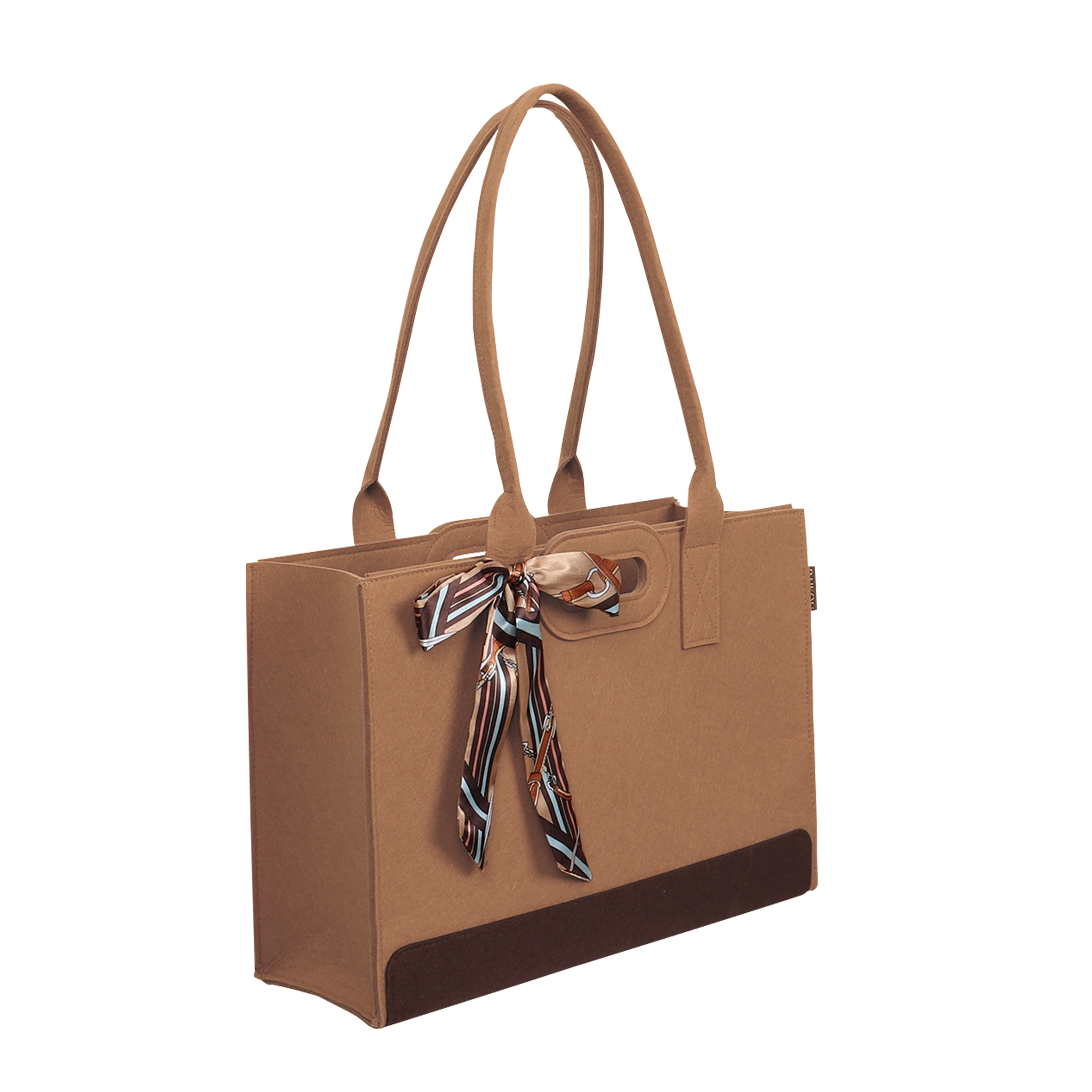 Die Neue RAIKOU KULT Filz-Tasche mit abnehmbarer Innentasche, Hochwertige Einkaufstasche, Strandtasche，Badetasche, Henkeltasche，Zeitungskorb, Filzkorb, Einkaufskorb, Kaminholztasche, auch für Garten Picknick Strand oder zur Spielzeug Aufbewahrung