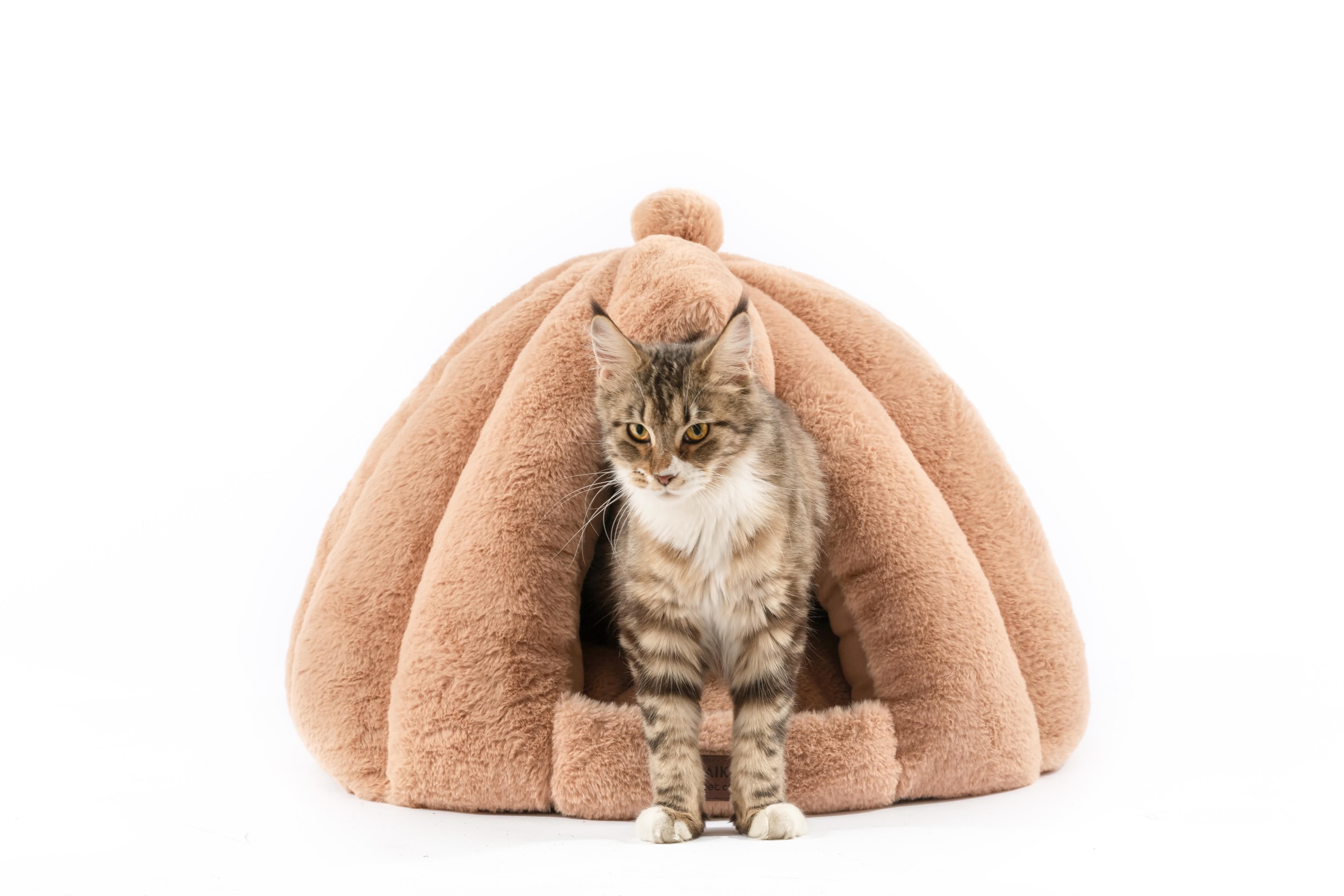 RAIKOU warm kuschelig Haustierhaus Hundehöhle Hundebett, Katzenhöhle, Katzenhaus, Haustier Nest für Katze Hunde Kaninchen für Kleine Katzen und Hunde