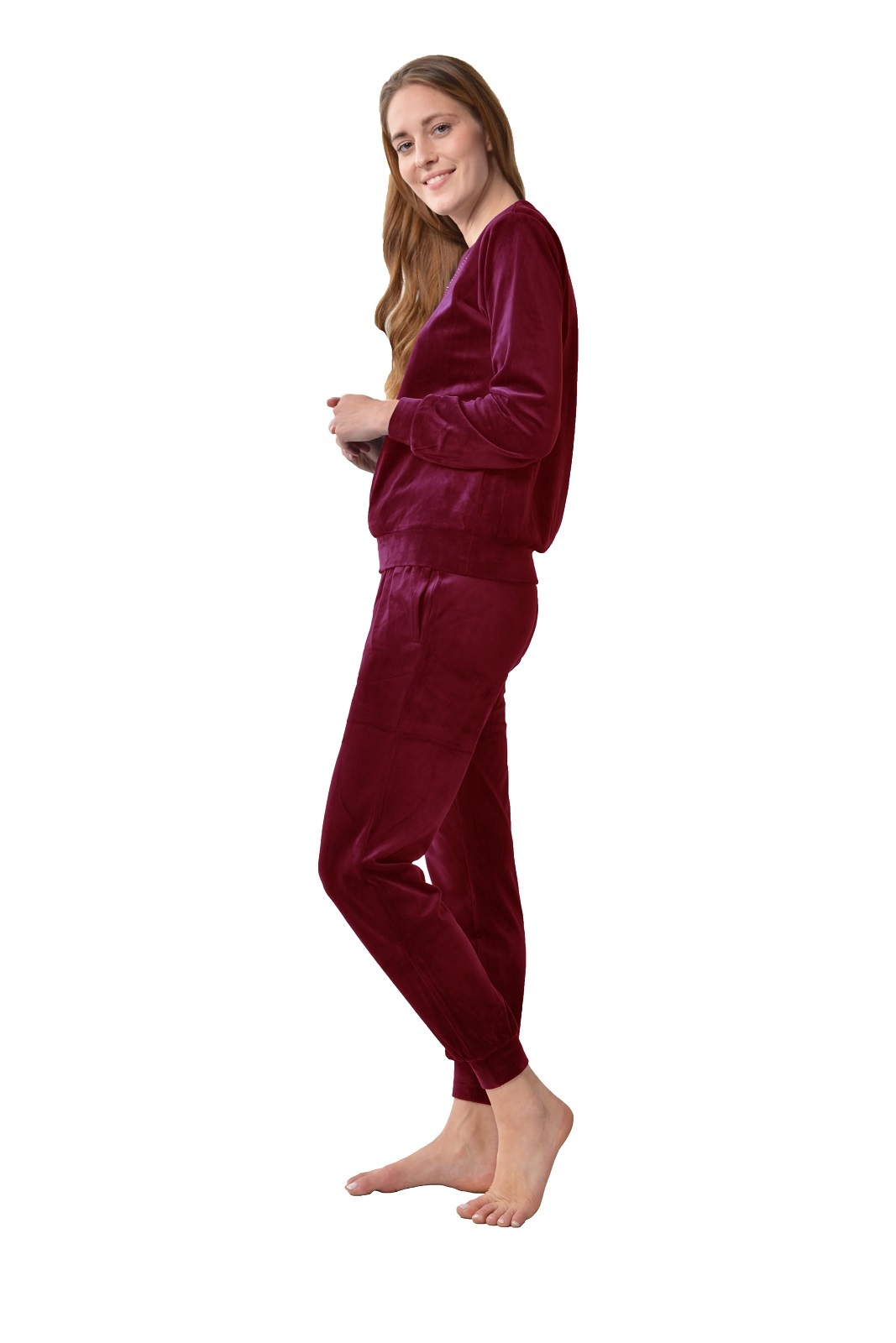 RAIKOU Damen Velours Nicki Hausanzug Freizeitanzug Fitnessanzug Trainingsanzug Jogginganzug Schlafanzug Nicki-Anzug
