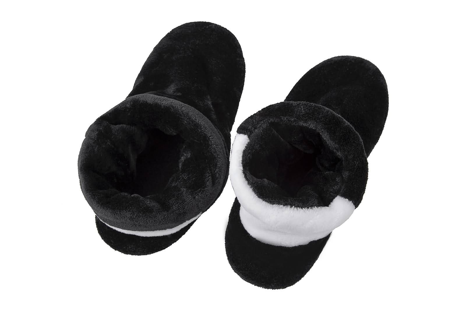 RAIKOU Cosy Shoe Hausschuhe-Pantoffel Stiefel für Damen, Herren aus Micro Flausch mit ABS und Rutschfester Sohle, Super Flauschige