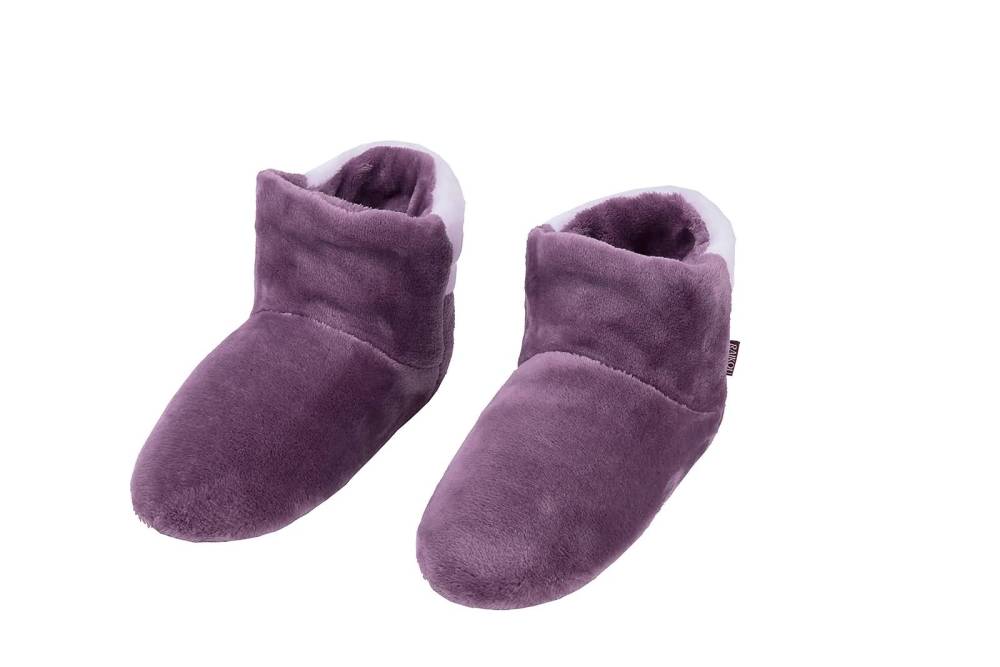 RAIKOU Cosy Shoe Hausschuhe-Pantoffel Stiefel für Damen, Herren aus Micro Flausch mit ABS und Rutschfester Sohle, Super Flauschige