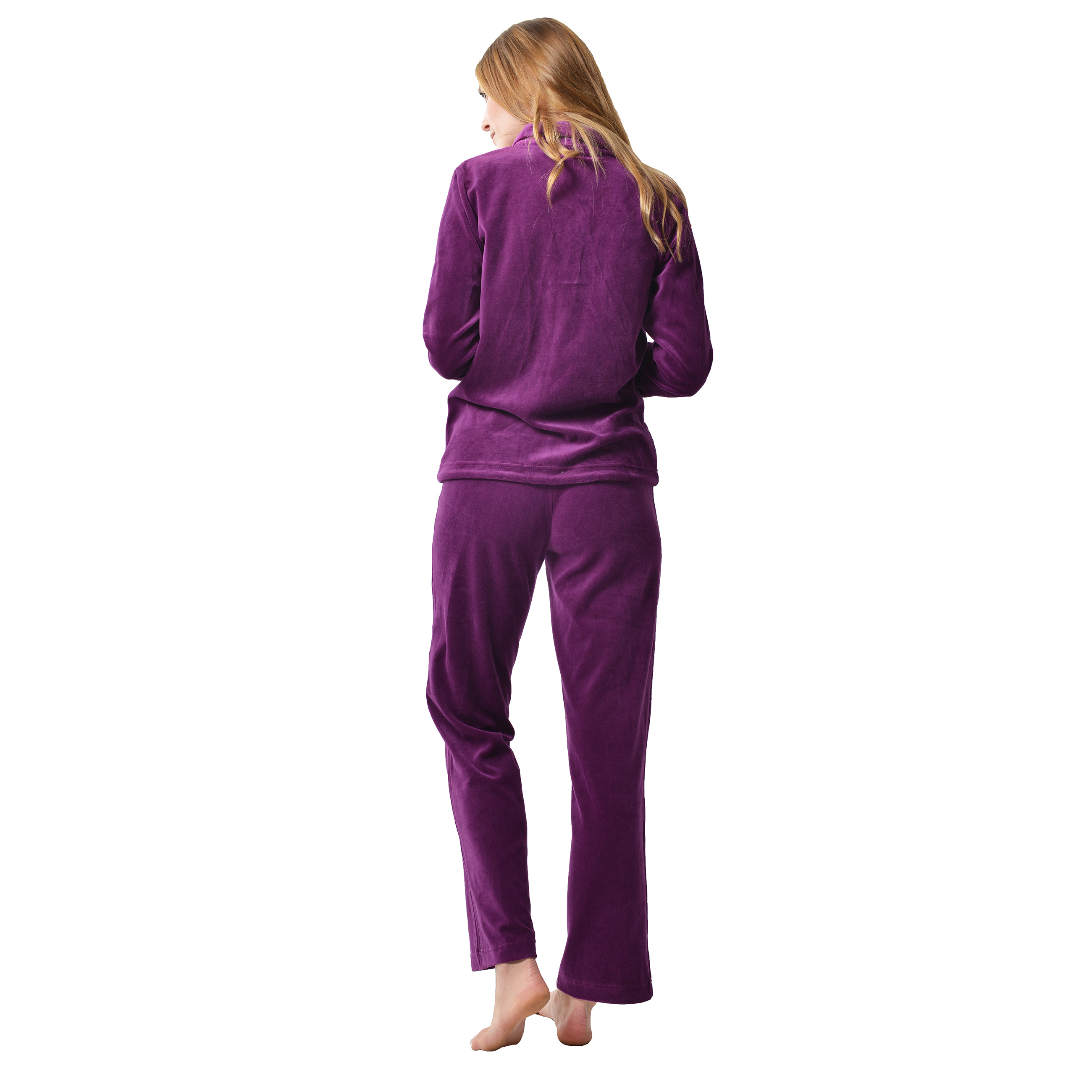 RAIKOU Hausanzug Freizeitanzug Homewear Trainingsanzug mit Reißverschluss,  dezente Ziersteppung, Seilzug im unteren Saum