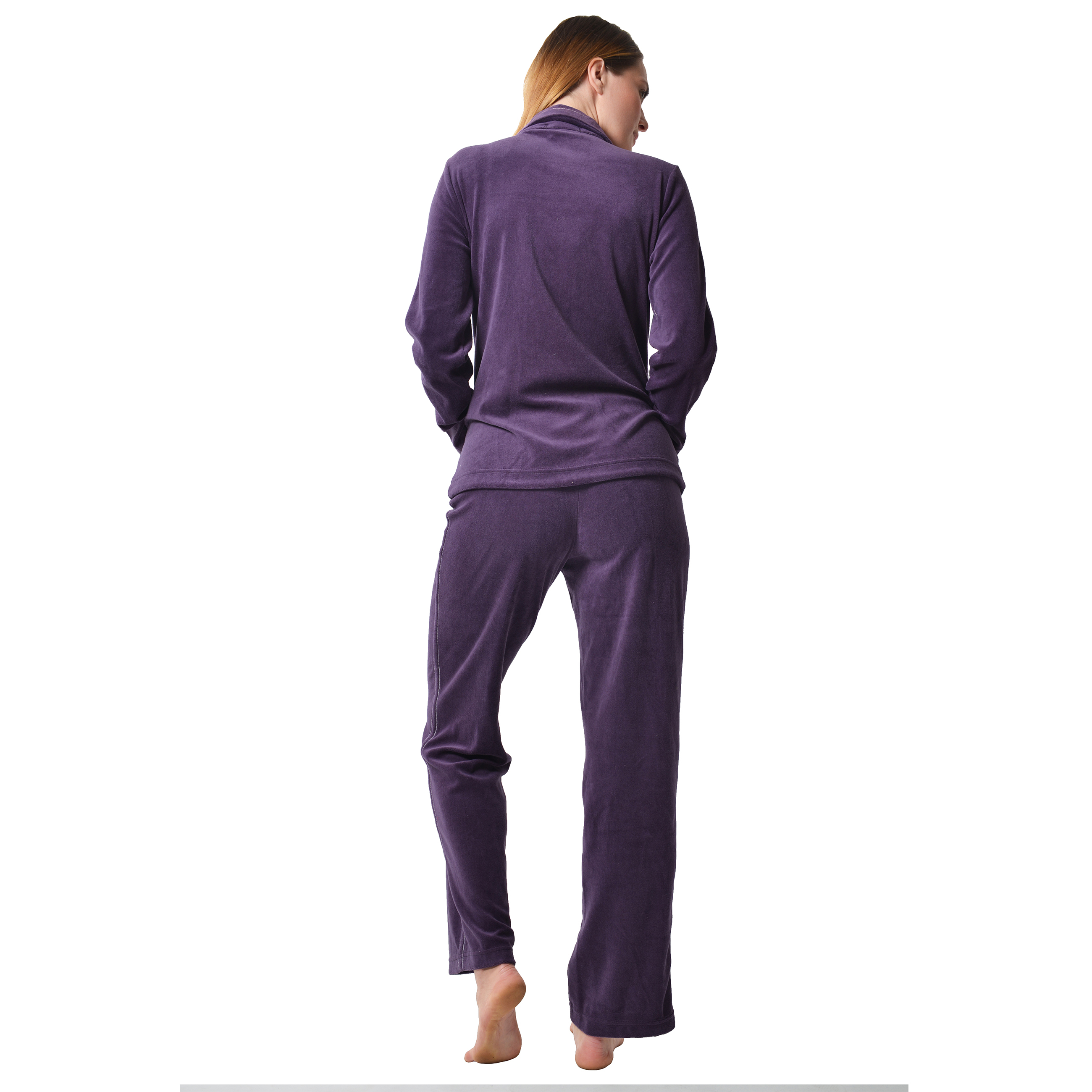 RAIKOU Hausanzug Freizeitanzug Homewear Trainingsanzug mit Reißverschluss,  dezente Ziersteppung, Seilzug im unteren Saum