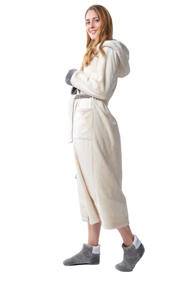 RAIKOU Cosy Shoe Hausschuhe-Pantoffel Stiefel für Damen, Herren aus Micro Flausch mit ABS und Rutschfester Sohle, Super Flauschige