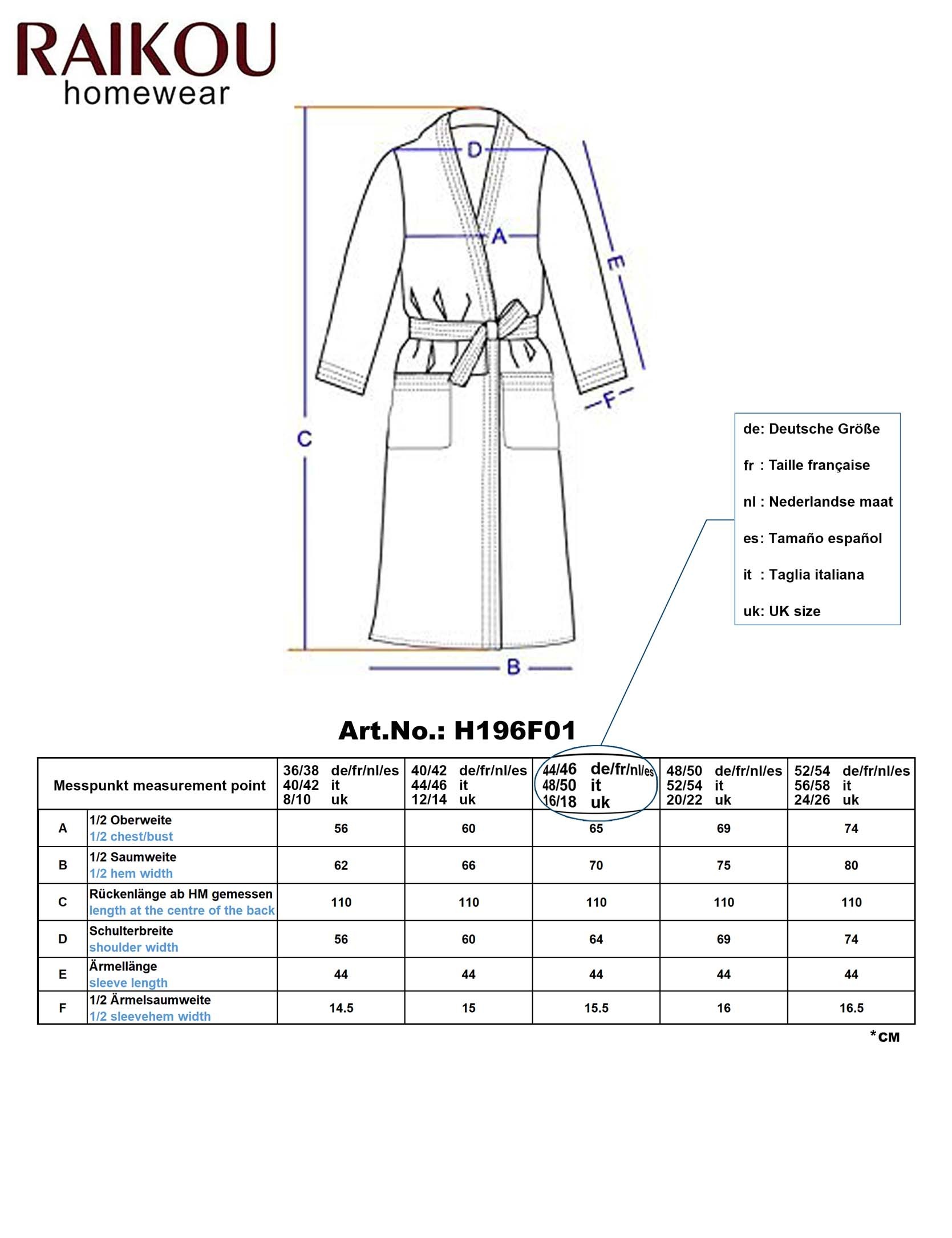 Raikou Damen und Herren Bademantel Fleece Morgenmantel Atmungsaktive Saunamantel mit Gürtel Unisex Hausmantel