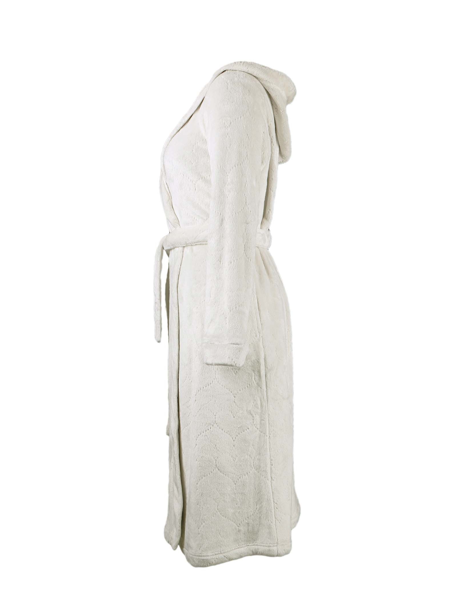 Raikou Bademantel mit Kapuze Damen Herren, Morgenmantel Weich und Super Flauschig Luxury Mikrofaser Kapuzenbademantel Coral Fleece Saunamantel
