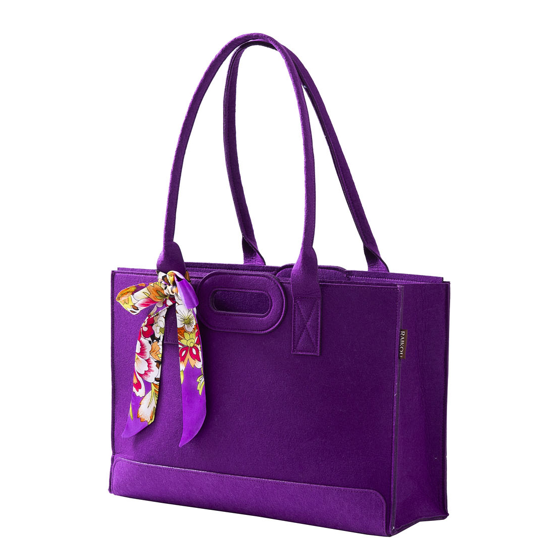 Die Neue RAIKOU KULT Filz-Tasche mit abnehmbarer Innentasche, Hochwertige Einkaufstasche, Strandtasche，Badetasche, Henkeltasche，Zeitungskorb, Filzkorb, Einkaufskorb, Kaminholztasche, auch für Garten Picknick Strand oder zur Spielzeug Aufbewahrung