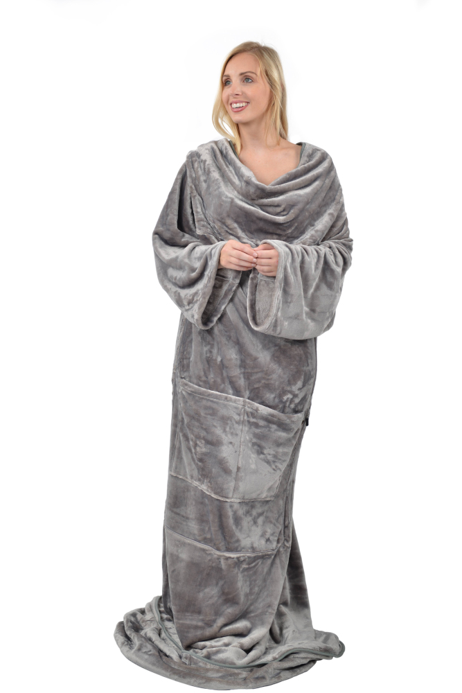 RAIKOU Multifunktionale Flanell-Decke, unter anderem verwendbar als multifunktionale warme Kissenhülle.