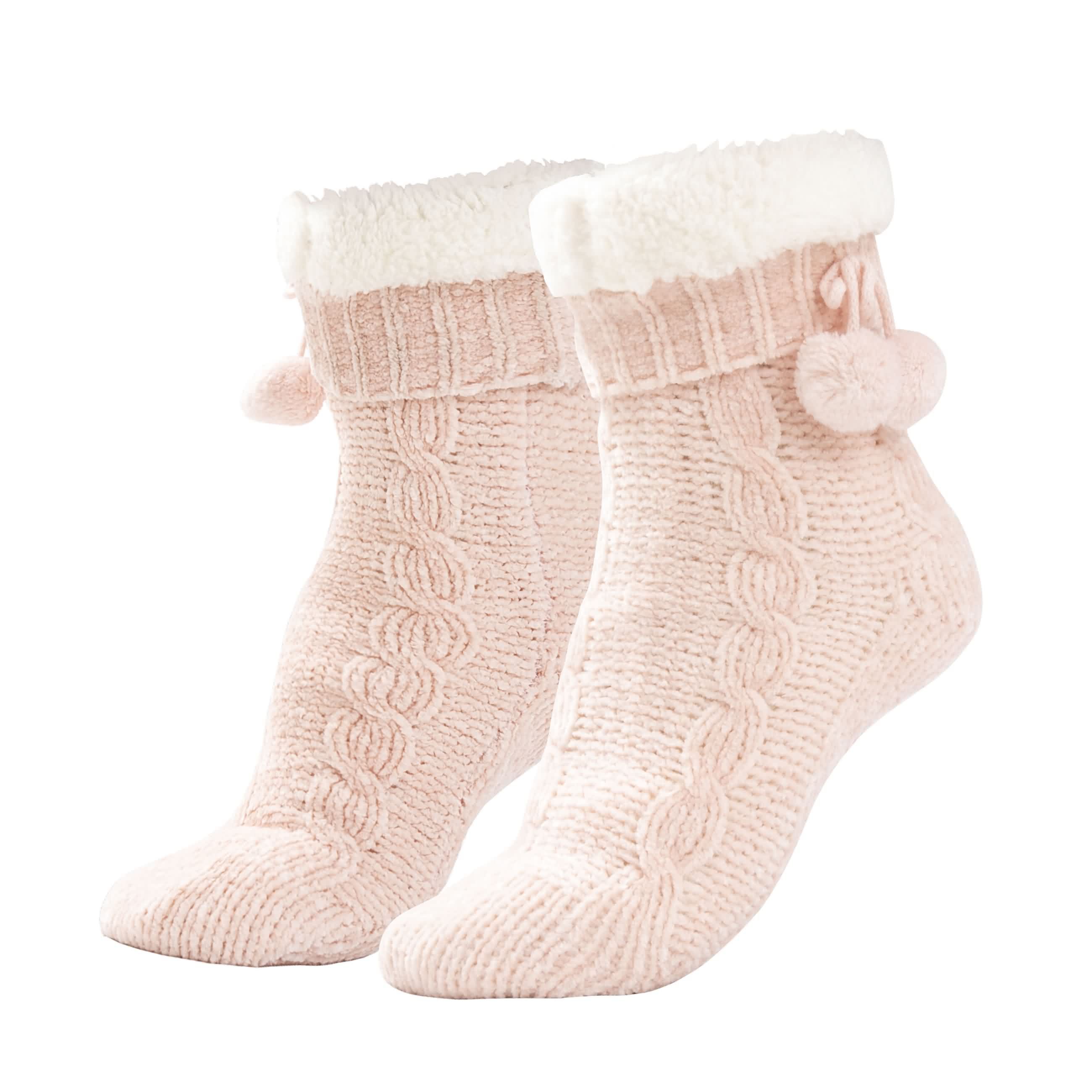 RAIKOU Kuschelsocken Flauschige Socken Warme Wintersocken Weiche Haussocken Bettsocken Hüttensocken Geschenke Weihnachtssocken mit ABS Sohle