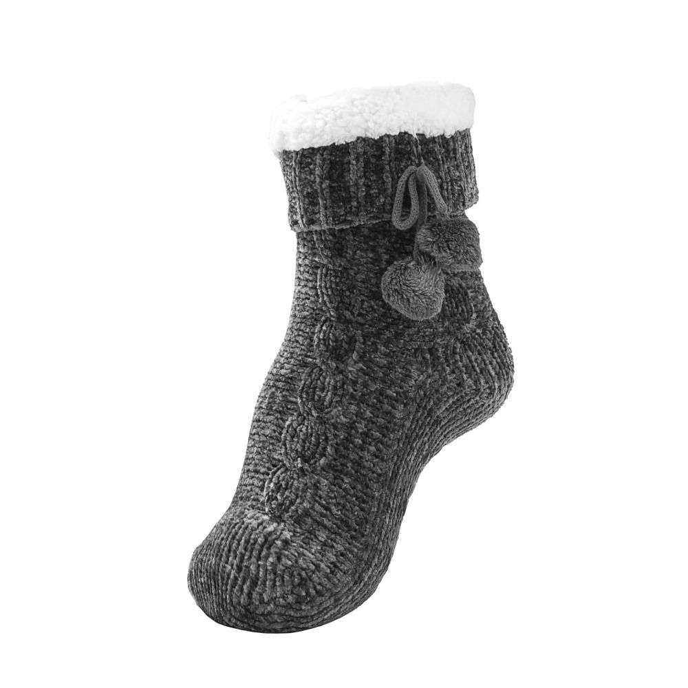 RAIKOU Kuschelsocken Flauschige Socken Warme Wintersocken Weiche Haussocken Bettsocken Hüttensocken Geschenke Weihnachtssocken mit ABS Sohle