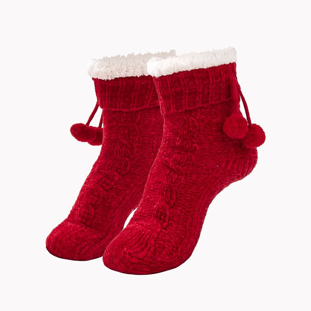 RAIKOU Kuschelsocken Flauschige Socken Warme Wintersocken Weiche Haussocken Bettsocken Hüttensocken Geschenke Weihnachtssocken mit ABS Sohle