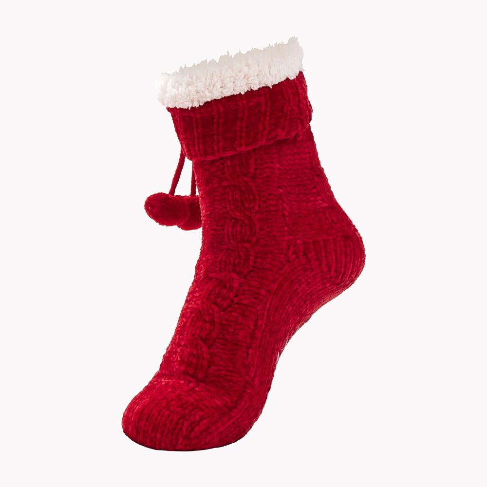 RAIKOU Kuschelsocken Flauschige Socken Warme Wintersocken Weiche Haussocken Bettsocken Hüttensocken Geschenke Weihnachtssocken mit ABS Sohle