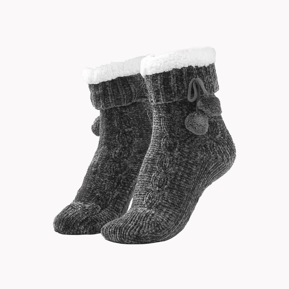 RAIKOU Kuschelsocken Flauschige Socken Warme Wintersocken Weiche Haussocken Bettsocken Hüttensocken Geschenke Weihnachtssocken mit ABS Sohle
