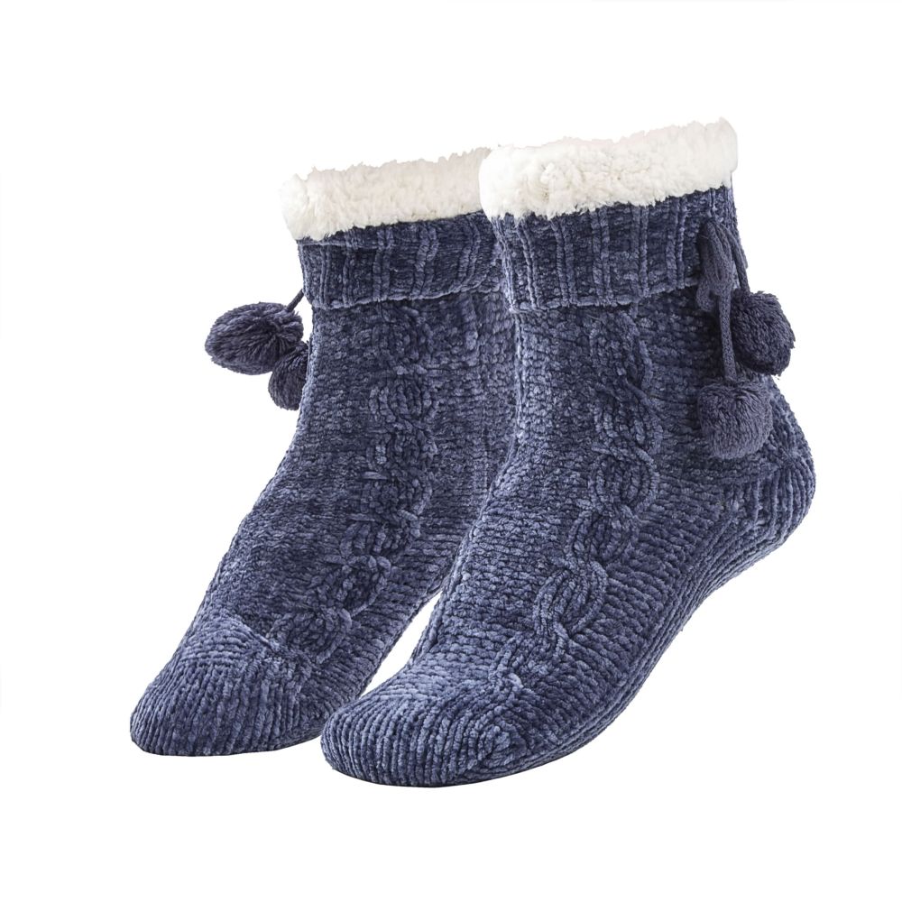 RAIKOU Kuschelsocken Flauschige Socken Warme Wintersocken Weiche Haussocken Bettsocken Hüttensocken Geschenke Weihnachtssocken mit ABS Sohle