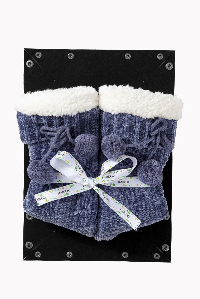 RAIKOU Kuschelsocken Flauschige Socken Warme Wintersocken Weiche Haussocken Bettsocken Hüttensocken Geschenke Weihnachtssocken mit ABS Sohle