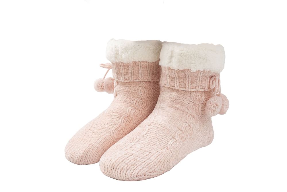 RAIKOU Kuschelsocken Flauschige Socken Warme Wintersocken Weiche Haussocken Bettsocken Hüttensocken Geschenke Weihnachtssocken mit ABS Sohle