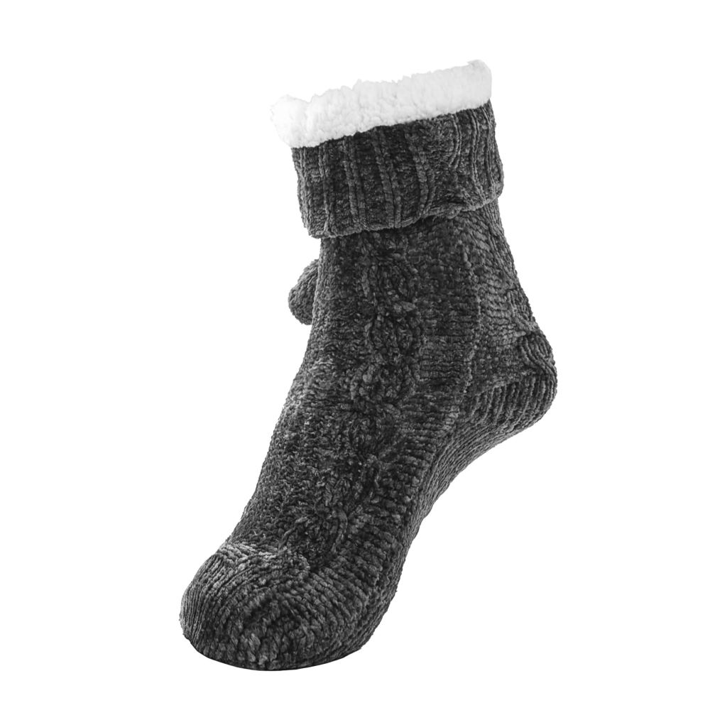 RAIKOU Kuschelsocken Flauschige Socken Warme Wintersocken Weiche Haussocken Bettsocken Hüttensocken Geschenke Weihnachtssocken mit ABS Sohle