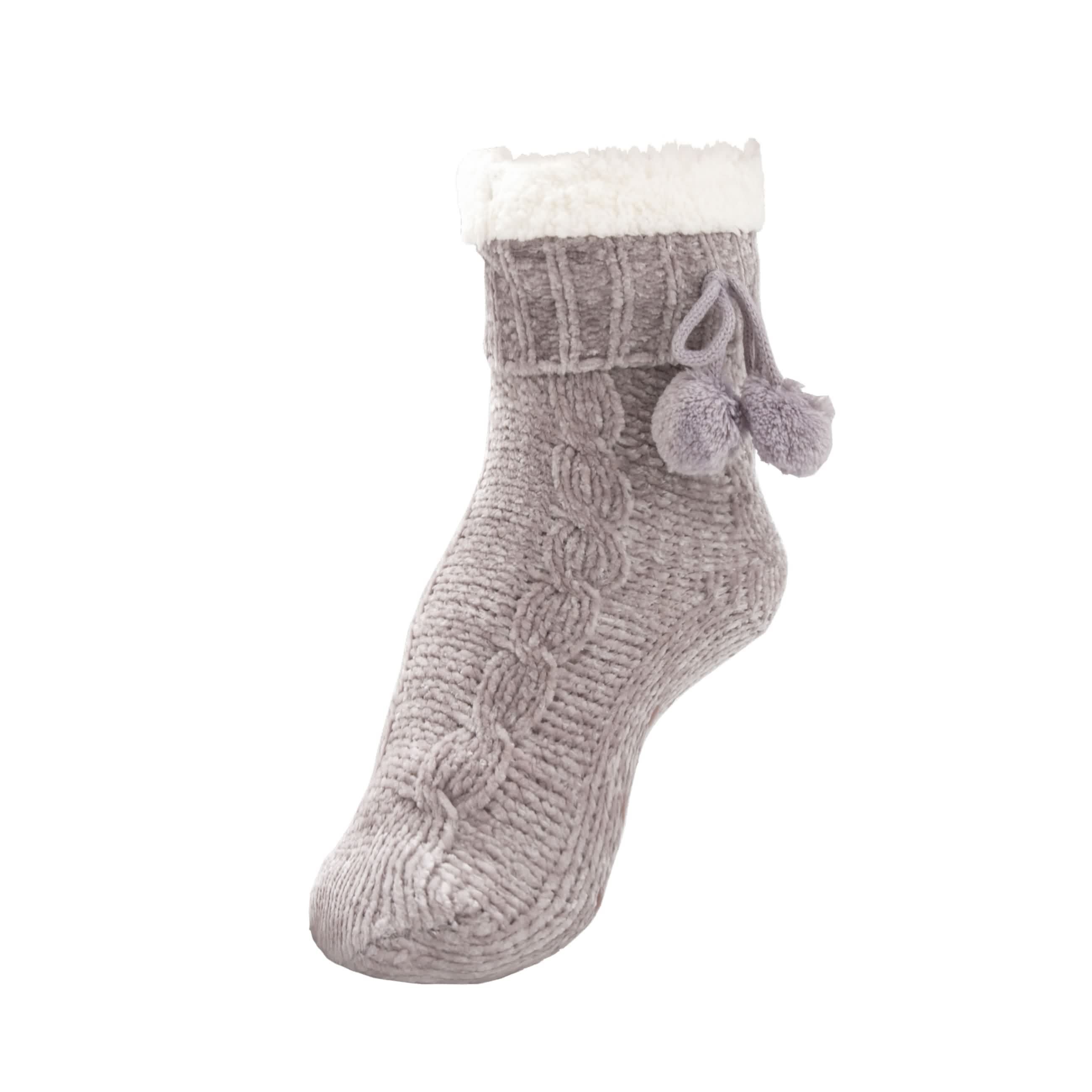 RAIKOU Kuschelsocken Flauschige Socken Warme Wintersocken Weiche Haussocken Bettsocken Hüttensocken Geschenke Weihnachtssocken mit ABS Sohle
