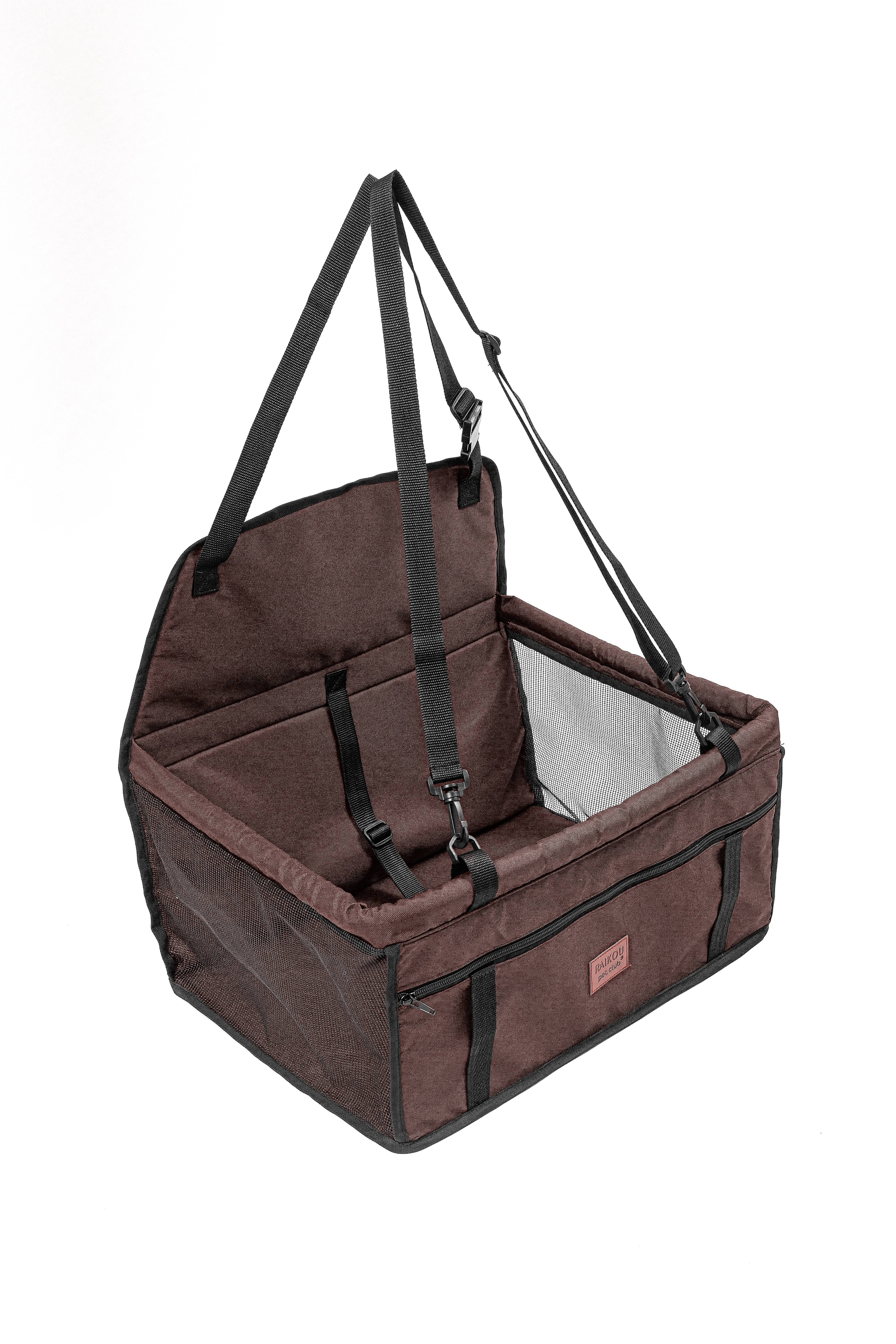 Haustier-Autositz, Stabiler Autositz für Kleine Bis Mittelgroße Hunde, safety-seat for pets, 50cm*40cm*24cm (L*B*H)