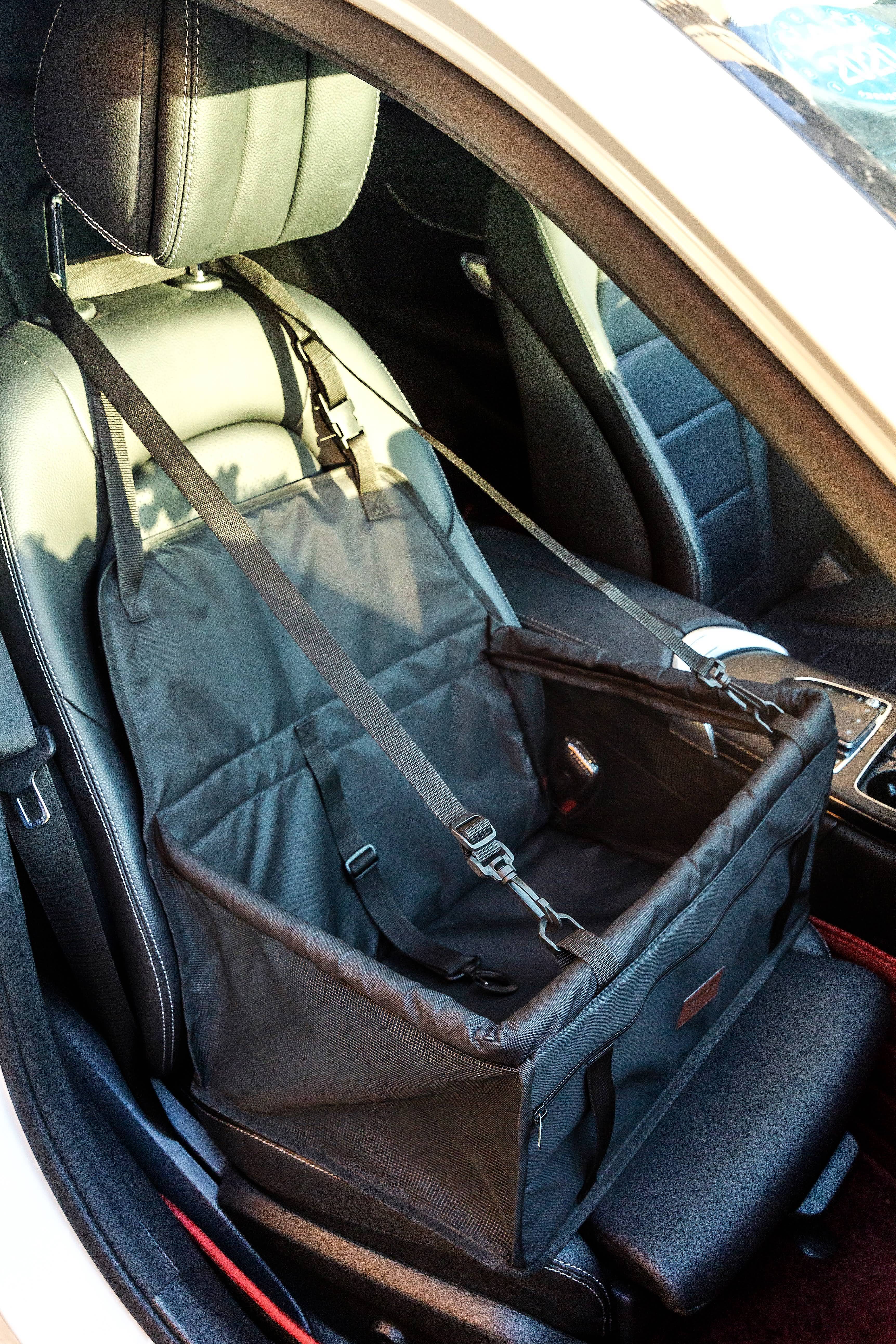 Haustier-Autositz, Stabiler Autositz für Kleine Bis Mittelgroße Hunde, safety-seat for pets, 50cm*40cm*24cm (L*B*H)
