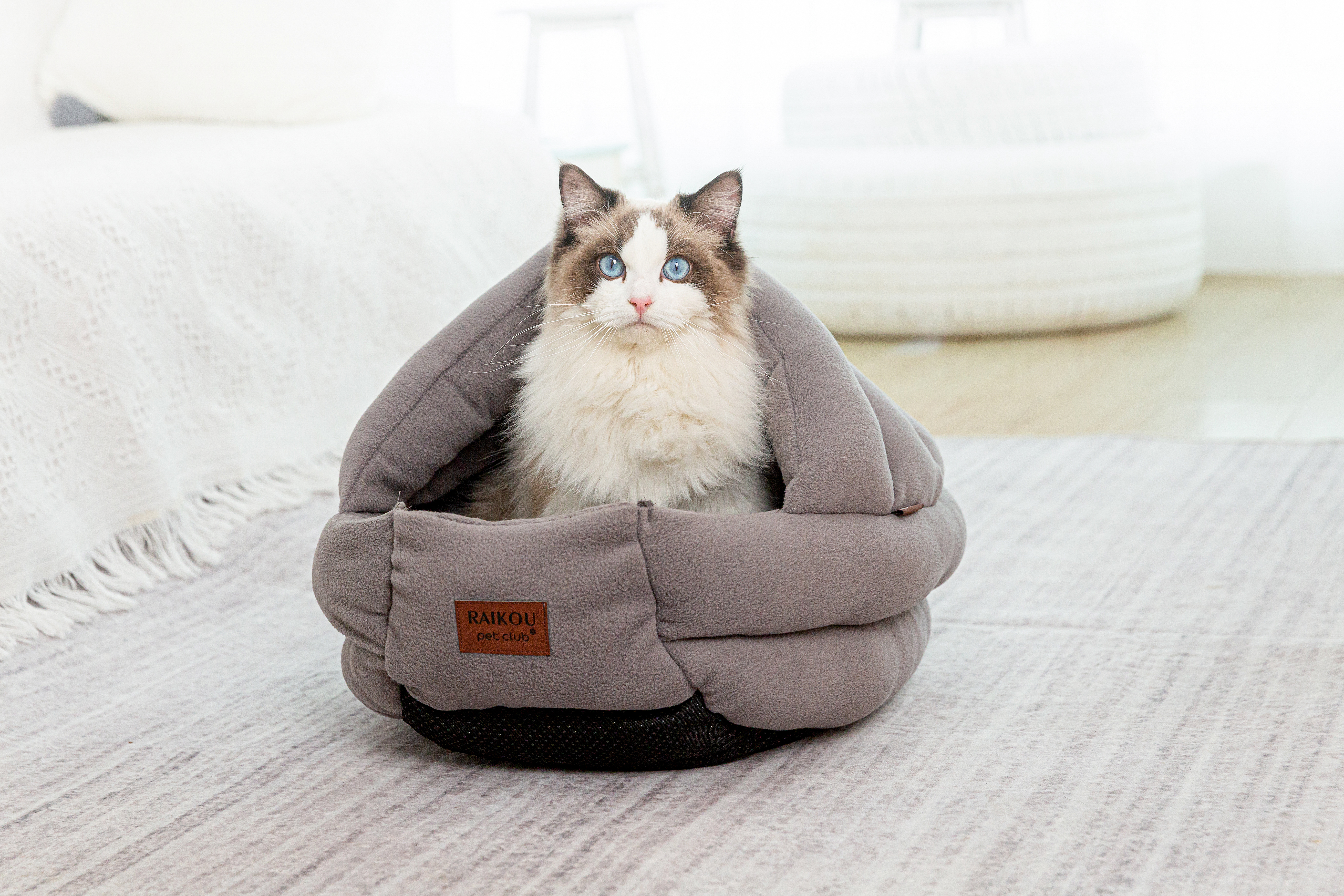 Haustier Kuschelhöhle, Kuschelhöhle, Katzenkorb ,Katzenhöhle, Kuscheliger Rückzugsort, Katzennest , Haustierbett