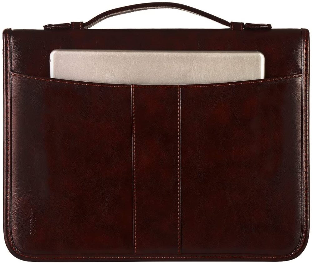 A4 Schreibmappe Portfolio Dokumenten-Mappe Konferenzmappe, Reißverschluss inkl. Schreibblock