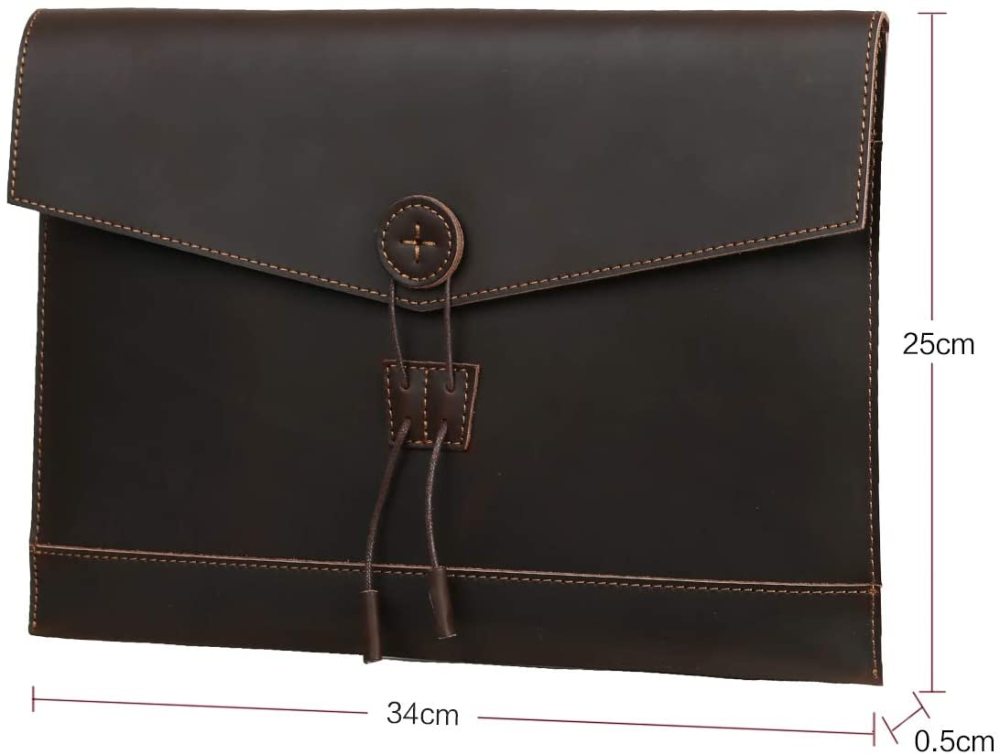 Lederumschlag Umschlag Portfolio Reisepasshülle Umschlag Schutzhülle Reisedokumente Kartenetui Büffelleder