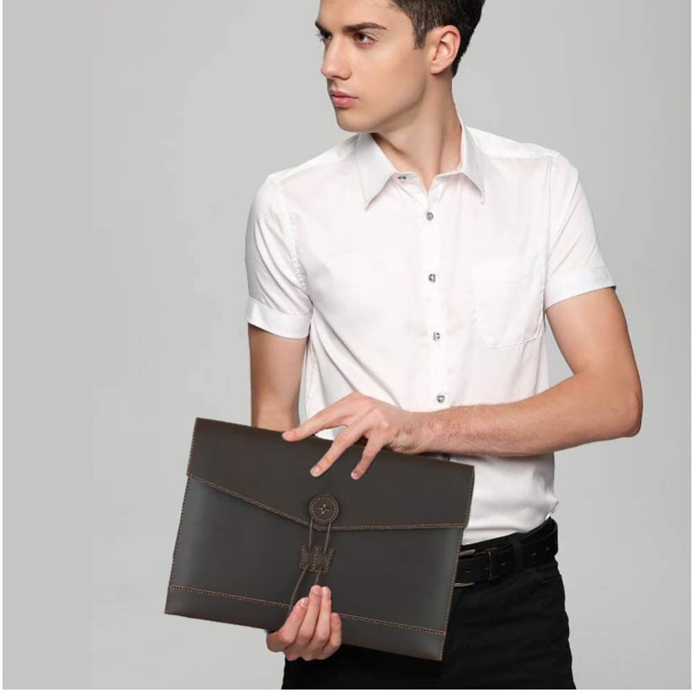 Lederumschlag Umschlag Portfolio Reisepasshülle Umschlag Schutzhülle Reisedokumente Kartenetui Büffelleder