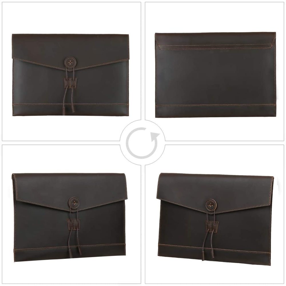 Lederumschlag Umschlag Portfolio Reisepasshülle Umschlag Schutzhülle Reisedokumente Kartenetui Büffelleder