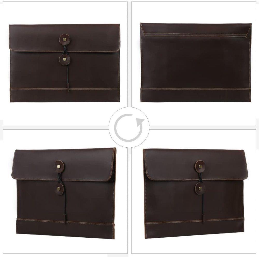 Lederumschlag Umschlag Portfolio Reisepasshülle Umschlag Schutzhülle Reisedokumente Kartenetui Büffelleder