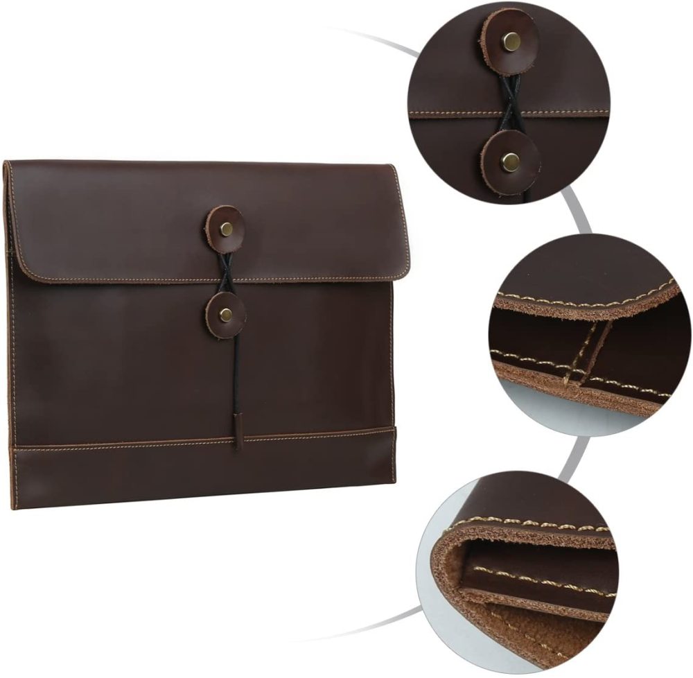 Lederumschlag Umschlag Portfolio Reisepasshülle Umschlag Schutzhülle Reisedokumente Kartenetui Büffelleder
