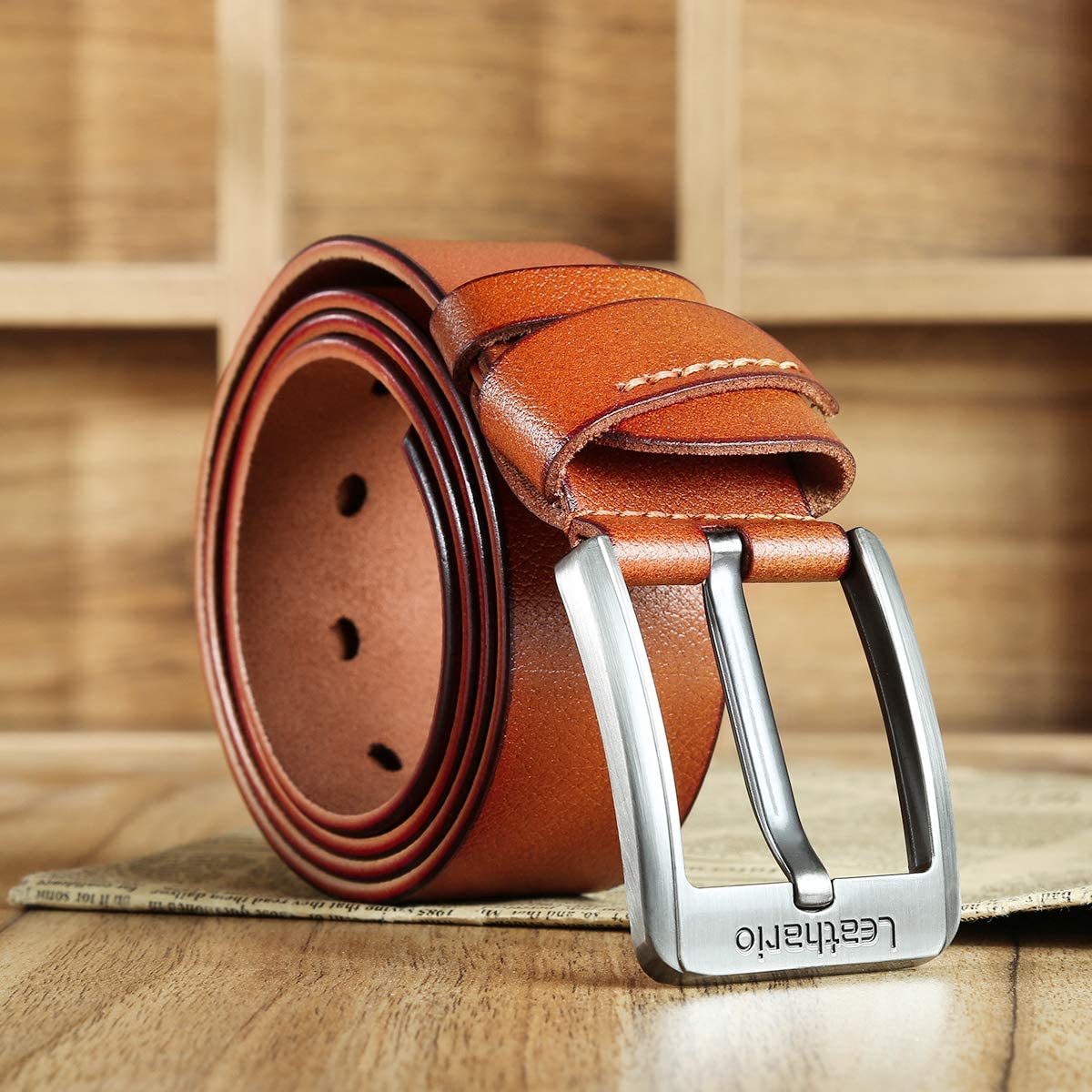 voll leder Herren belt gürtel 3.8 CM breiter Jeansgürtel hosengürtel Riemen