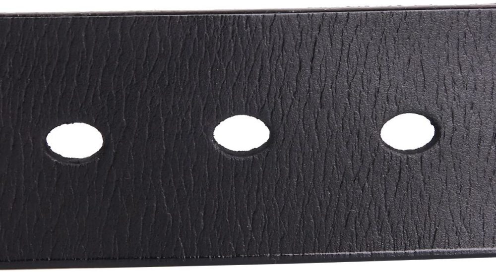 Herren stellbarer Ledergürtel 3.8 CM breiter Jeansgürtel Anzuggürtel Gürtelschnalle Belt Gurt Riemen