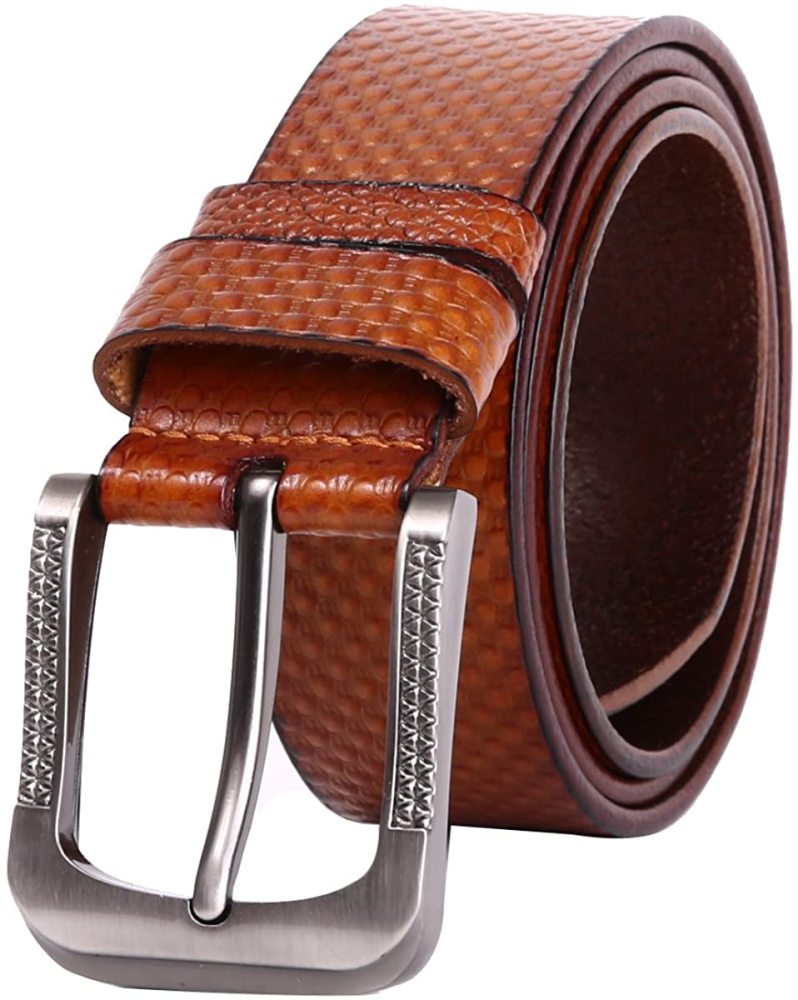Herren stellbarer Ledergürtel 3.8 CM breiter Jeansgürtel Anzuggürtel Gürtelschnalle Belt Gurt Riemen
