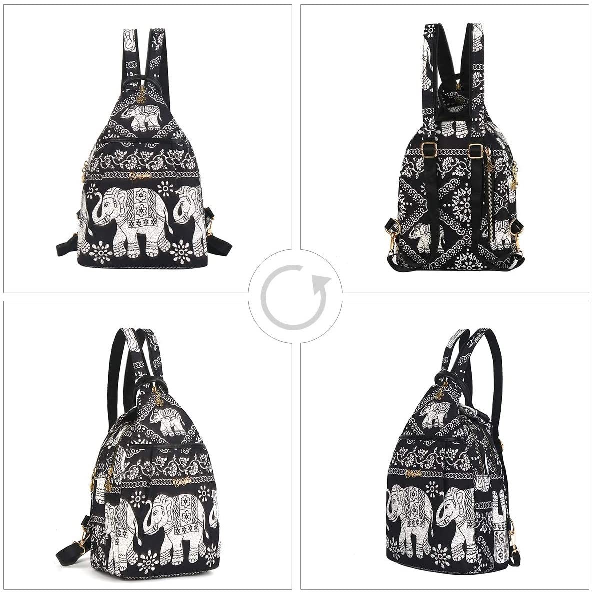 Damen Canvas Rucksack mit lässigem Stil, multifunktionale und modische Umhängetasche und Rucksack mit einzigartigem Design für den täglichen Gebrauch, Reisen und Schule