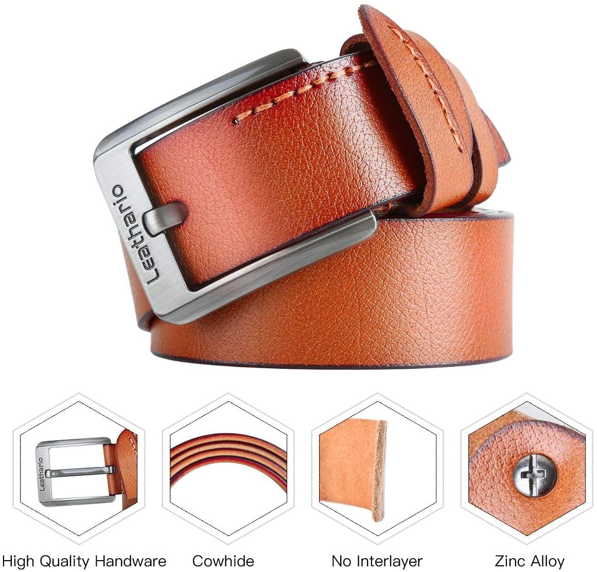 voll leder Herren belt gürtel 3.8 CM breiter Jeansgürtel hosengürtel Riemen