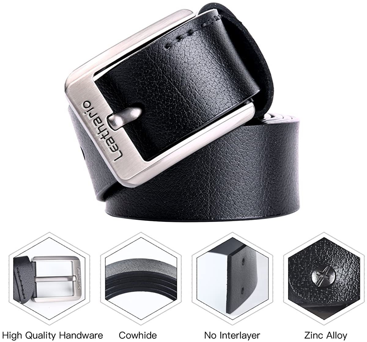 voll leder Herren belt gürtel 3.8 CM breiter Jeansgürtel hosengürtel Riemen