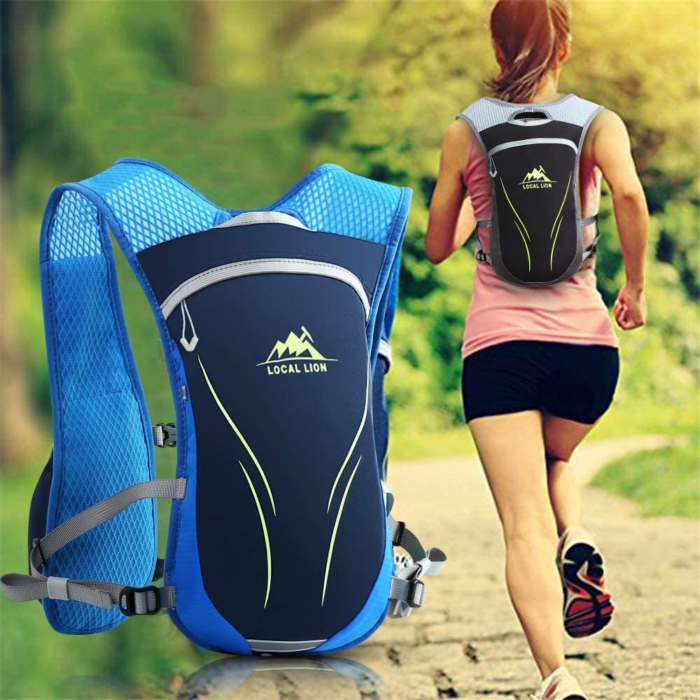 3L Fahrradrucksack Laufrucksack Trinkrucksack wasserdicht Hydration Backpack für Herren Damen Ultraleicht zum Radfahrren Laufen Marathon