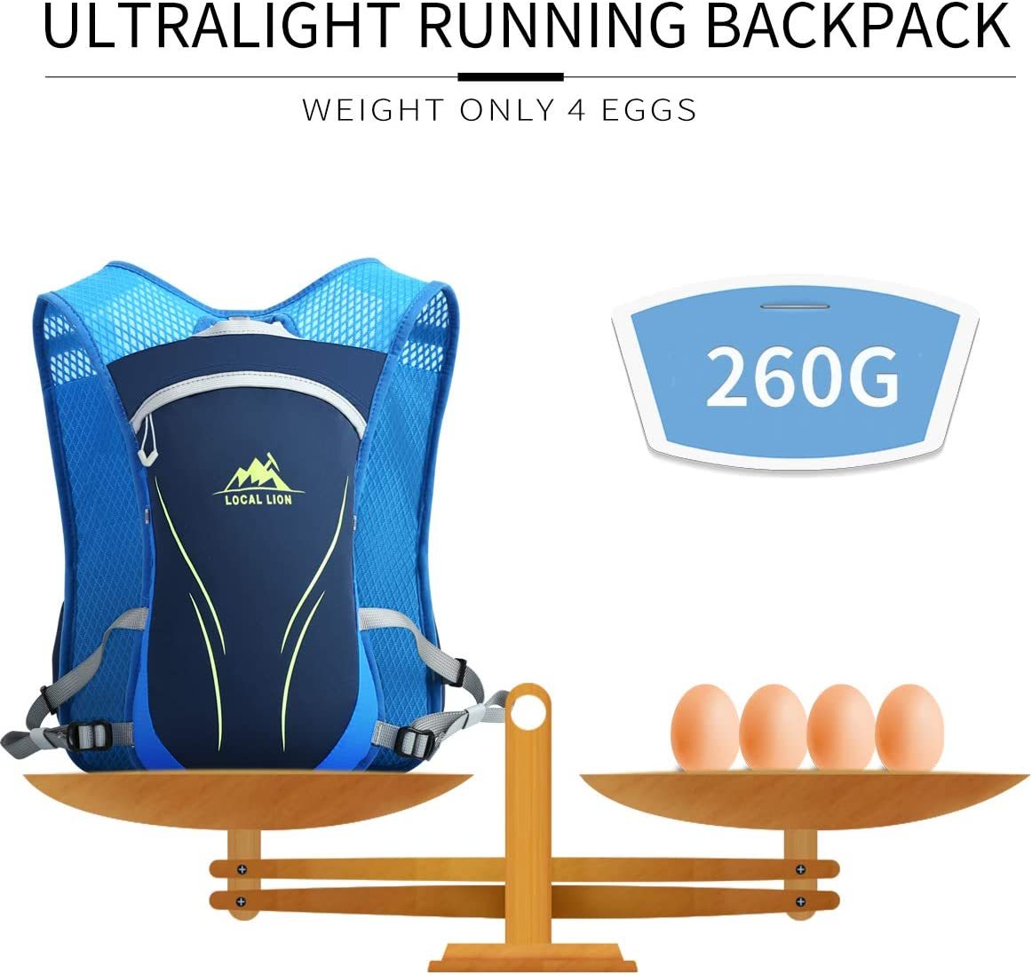 3L Fahrradrucksack Laufrucksack Trinkrucksack wasserdicht Hydration Backpack für Herren Damen Ultraleicht zum Radfahrren Laufen Marathon