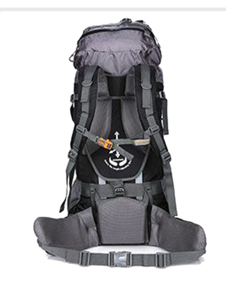 80L Wanderrucksack, MOLLE, Wasserdicht, Trekkingrucksack, Outdoor, bag, Waterproof, Trageunterstützung aus Aluminiumlegierung, Reisetasche, 1,65 kg, 80cm * 30cm * 40cm