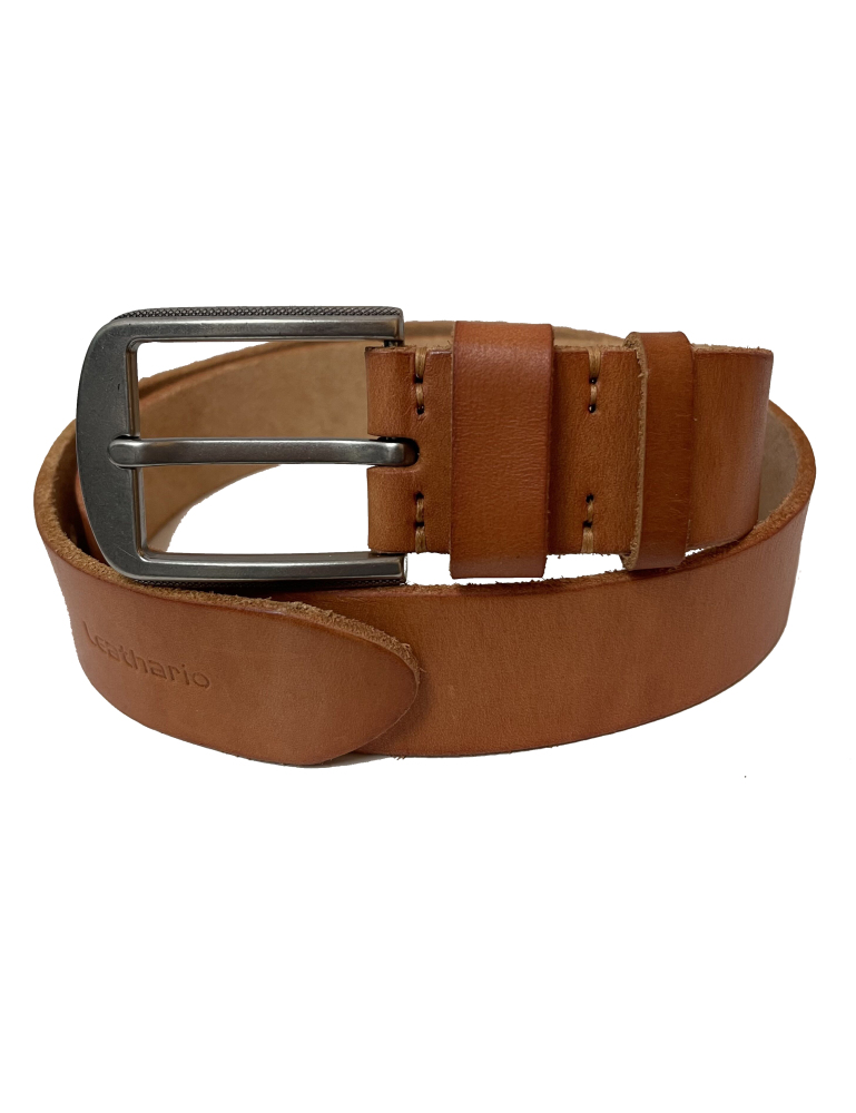 Ledergürtel Herren aus italienischem Rindsleder, 38 mm Breit, Jeansgürtel, Anzuggürtel in Braun und Schwarz