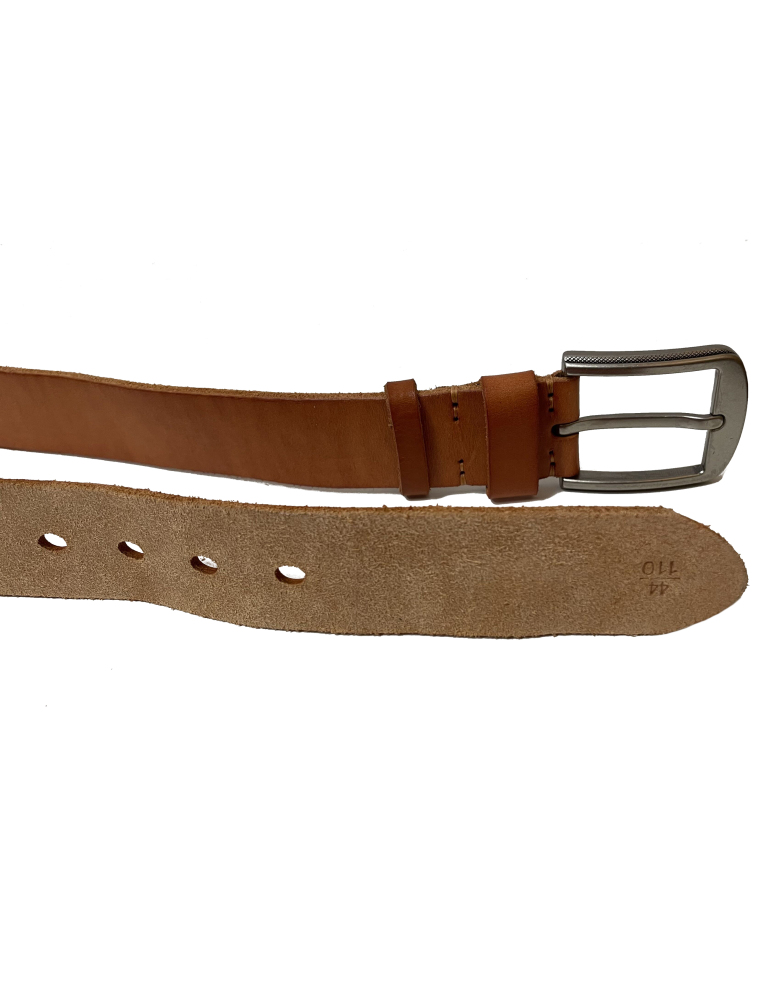 Ledergürtel Herren aus italienischem Rindsleder, 38 mm Breit, Jeansgürtel, Anzuggürtel in Braun und Schwarz