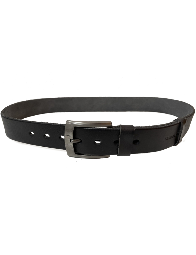 Ledergürtel Herren aus italienischem Rindsleder, 38 mm Breit, Jeansgürtel, Anzuggürtel in Braun und Schwarz