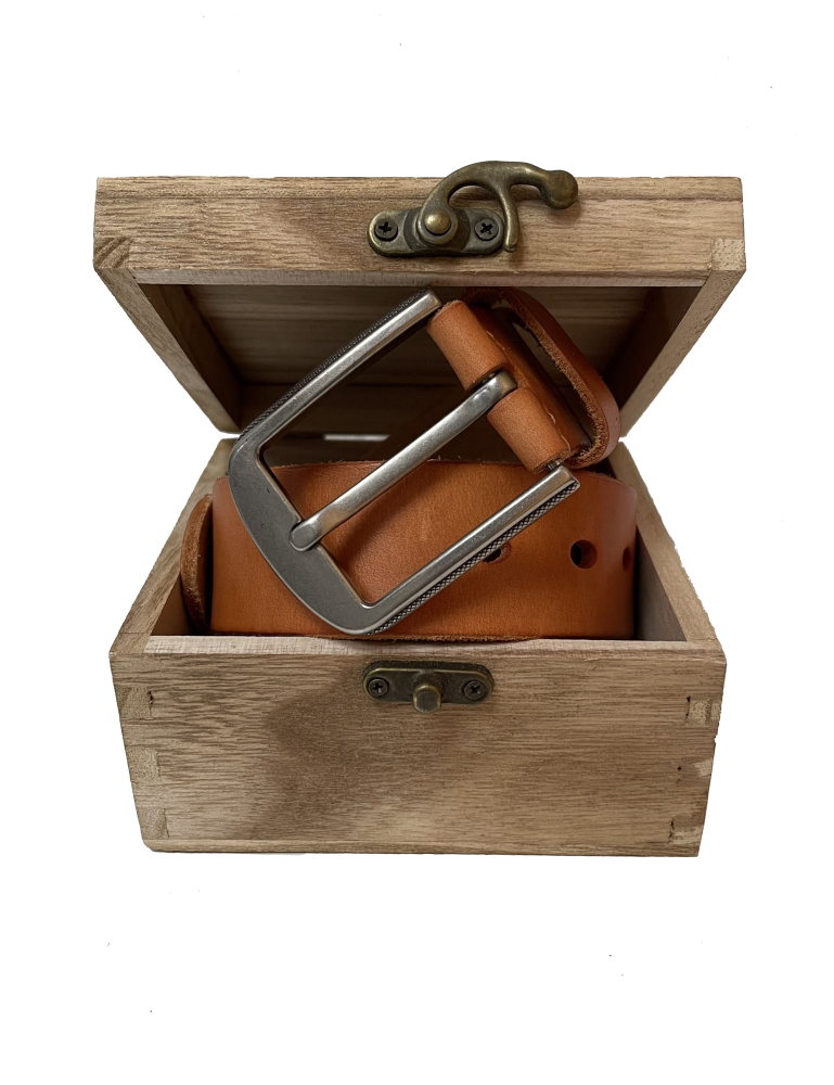 Ledergürtel Herren aus italienischem Rindsleder, 38 mm Breit, Jeansgürtel, Anzuggürtel in Braun und Schwarz