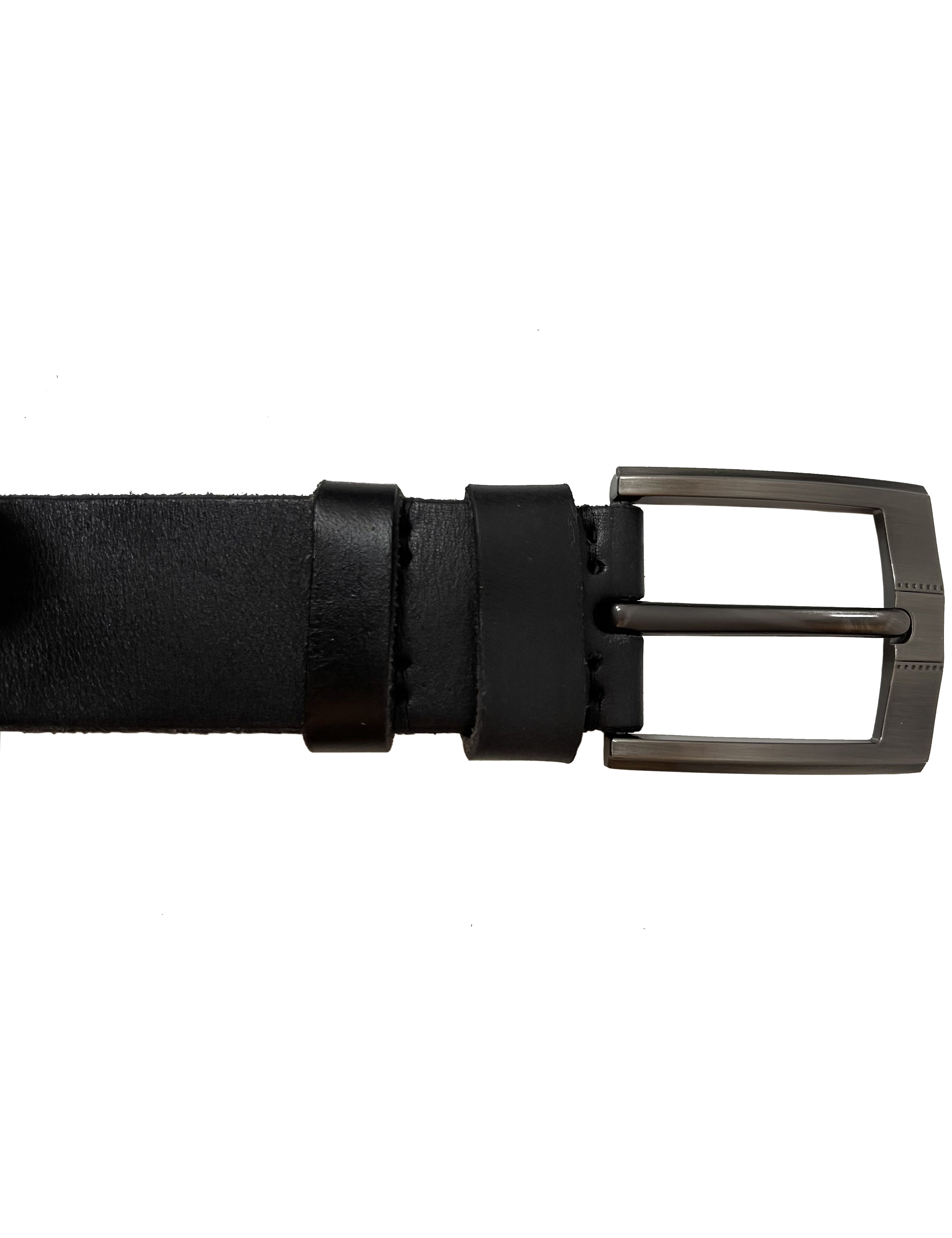 Ledergürtel Herren aus italienischem Rindsleder, 38 mm Breit, Jeansgürtel, Anzuggürtel in Braun und Schwarz