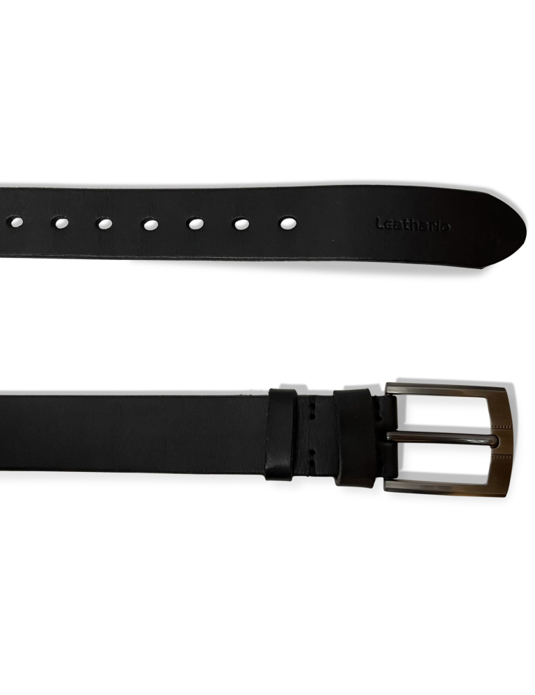 Ledergürtel Herren aus italienischem Rindsleder, 38 mm Breit, Jeansgürtel, Anzuggürtel in Braun und Schwarz