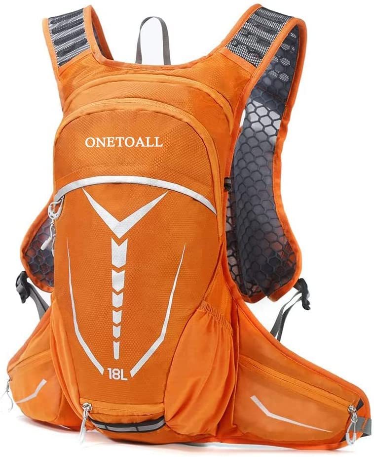 Fahrradrucksack Wanderrucksack 18 L für Damen und Herren Ultraleicht mit Helm Schutz zum Fahrradfahren Sport Uni Schule Wandern Trekking Camping