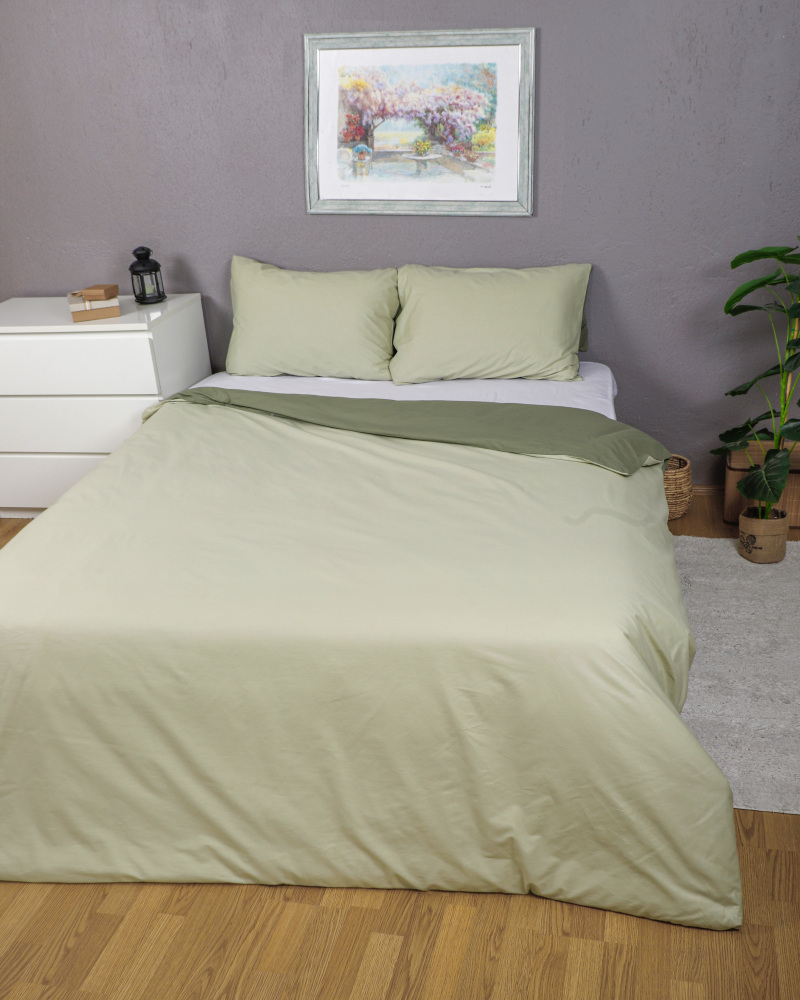 Bettwäsche-Set 3-Teilig, 100% Baumwolle,135x200/200x200/200x220/240x200cm Bettwäsche mit 2st 80x80Kissenbezüge