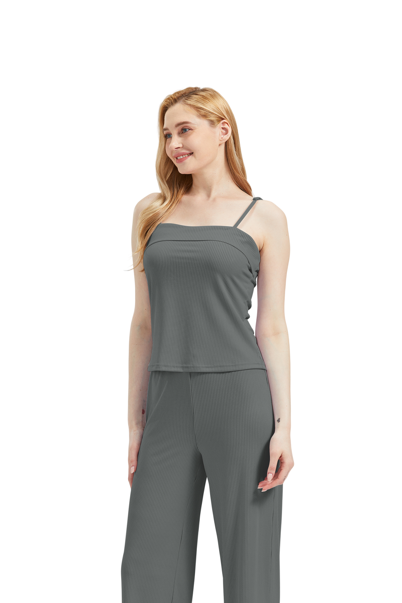 RAIKOU Schlafanzüge Für Damen Lange Schlafanzughose Set Nachtwäsche Hausanzug Freizeitanzug Zweiteiliger V-Ausschnitt Pyjama Set Nachthemd Pyjama Set Nachtwäsche Sleepwear